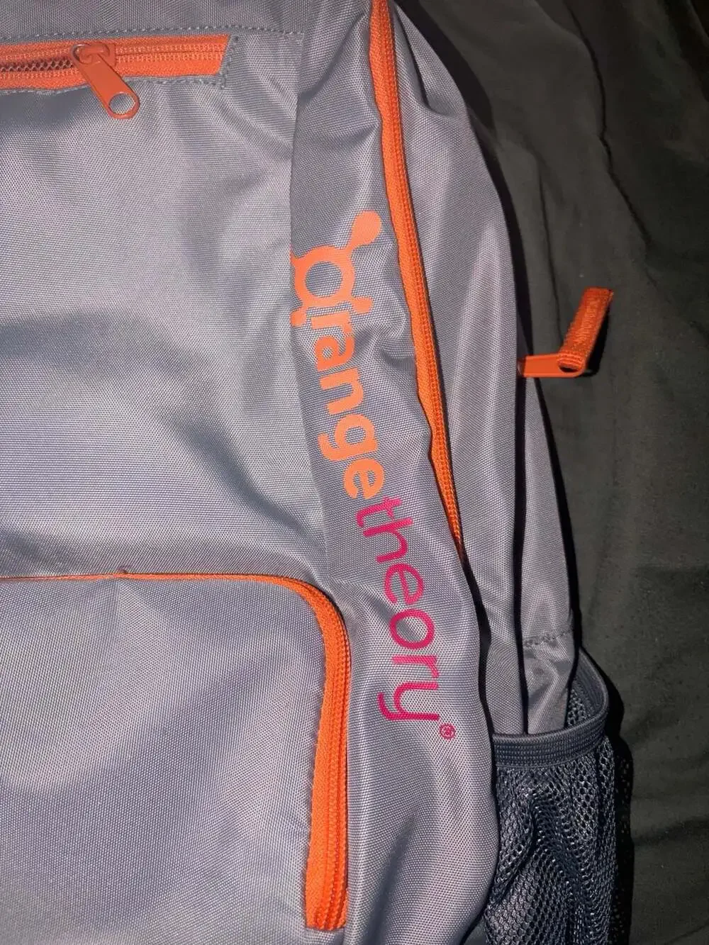 Orangetheory Fitness Backpack Gray Orange